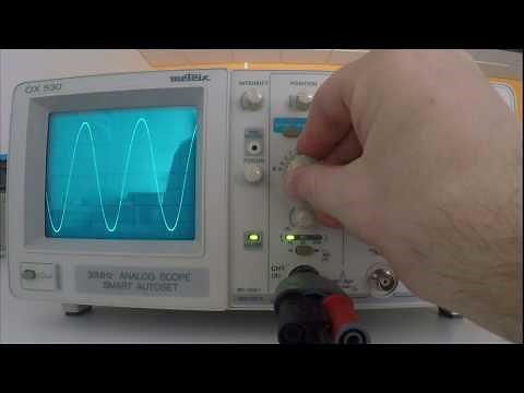 How do I adjust an oscilloscope to obtain a usable signal?