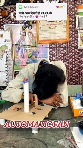 🚀 AUTO ON FAN💡 अपने आप चालू होने वाला पंखा l science project follow me thanks 🙏