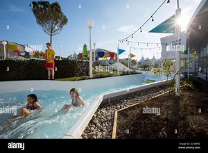 EDITORIAL USE ONLY General views of the new 'Splash' £40m Swimming pool, which has now officially opened at Butlin's holiday resort in Bognor Regis, West Sussex Stock Photo - Alamy