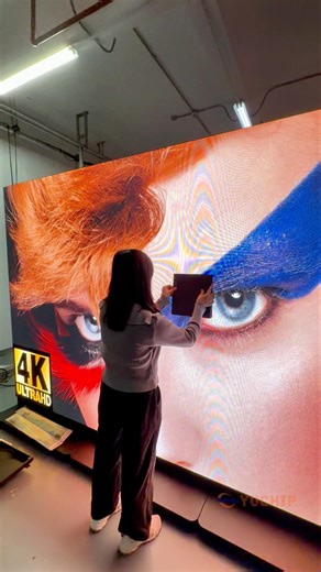 No Back Access Needed | Front Service LED Screen Demo.#yuchip #indoorleddisplay #storedesign #led