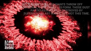 Cosmic dust survives obliteration in massive red supernova, NASA shows in stunning visual