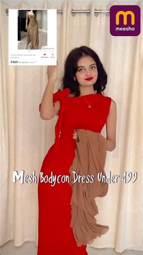 Mesh bodycon dress from meesho #meesho #meeshofinds #meeshodress #bodycondress #ootd #fashion