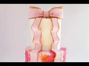 Long Fondant Bow Cake Tutorial- Rosie's Dessert Spot