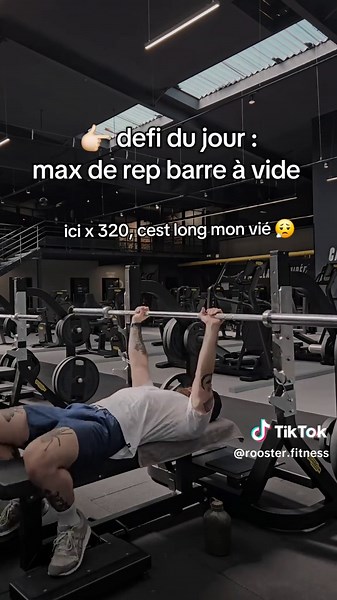 Défi du jour : Réalise ton max de reps à vide !