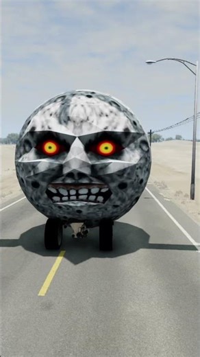 Extreme Mayhem: Cars vs Giant Pit Bollards🔥 – BeamNG.drive