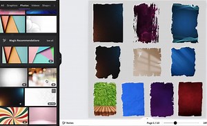 Paw Print Canva Frame Template, Easy Drag and Drop Photo, Create Digital Design Elements CANVA, Frames For Canva,Doodle Dog Paw Print Design