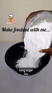 Best and easiest 💯 fondant recipe for you #fondantrecipe #fondant #diy #fyp #reels #fondanttutorial #viral | TEMMIE EVENTS