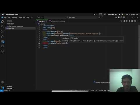 Membuat Form Login dengan Visual Studio Code