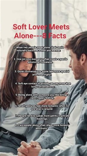 Soft Lover Meet Alone Psychology Facts, #psychologiefakten #couple #shorts #love