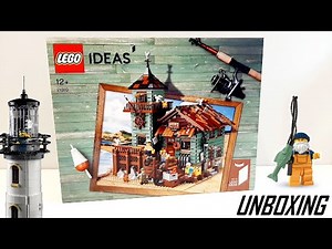 LEGO Ideas 21310 - Stary sklep wędkarski (Old fishing store) / UNBOXING / BricKowski