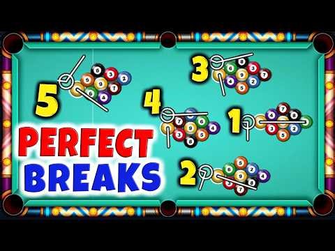 5 Break Shots To Win 100 Million Coins in 9 Ball Pool