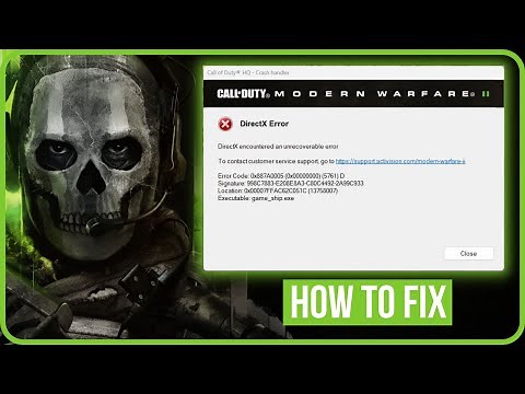 MW2 DIRECTX ERROR FIX (2023) | Fix COD MW2 Directx Encountered An Unrecoverable Error