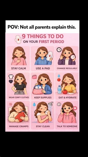 Things to do on your first period.