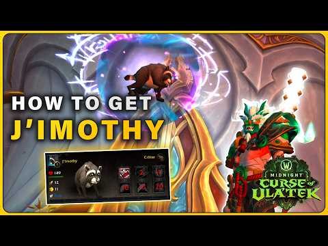 How to get the SECRET J'imothy Pet Racoon in 12.1 WoW Midnight