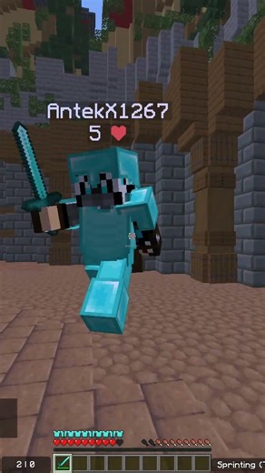 Training Pvp day 2 #shorts #minecraft #pvp #practice