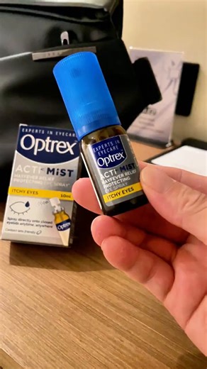 OPTREX爱滴氏润眼喷雾卵磷脂双效精华滋润缓解眼疲劳10ml护眼喷雾洗眼液 双效舒缓眼部干涩疲劳 10ml