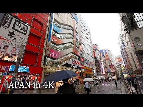 4K・ Japan - Rainy walk from Tokyo station to Akihabara ・ 4K