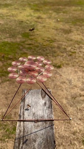 A model of the 19-spiral structure on a triangular base for transmitting and receiving