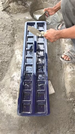 How Square Pattern Cement Border Tiles Are Made | Step-by-Step Process