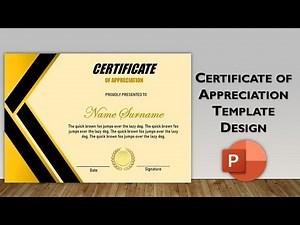 Certificate of Appreciation Template Design