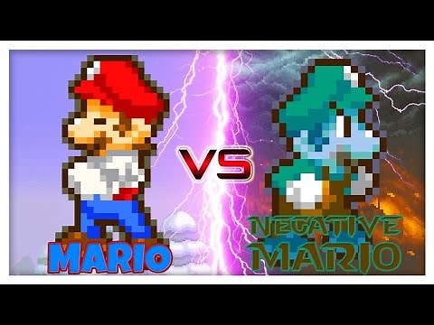 Mario VS Negative Mario - Sprite Animation