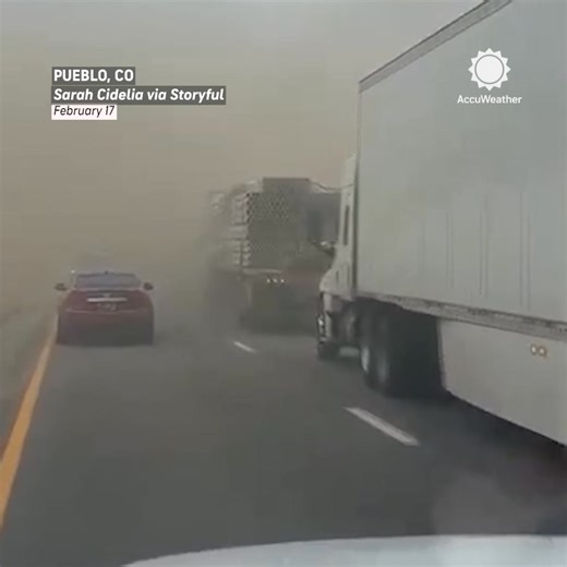 Blowing dust and wind gusts of up to 85 mph reduced visibility on Interstate 25 near Pueblo, Colorado, contributing to a multiple-vehicle crash that caused at least four fatalities on Tuesday. | AccuWeather
