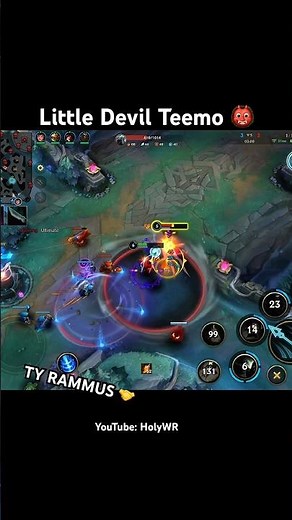 LITTLE DEVIL TEEMO 👹 #teemo #rank1 #wildrift #vs #viktor #howtoclimb #fy #viral