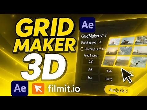 Grid Footage Fast in Premiere & After Effects (With GridMaker Plugin)