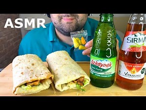ASMR TURKISH DONER KEBAB IN ISTANBUL MUKBANG (SHAWARMA EATING SOUNDS) EATING SHOW