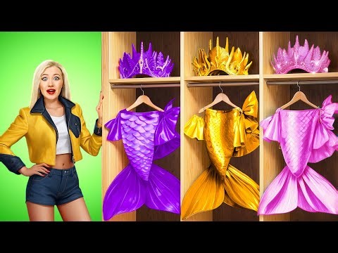 HOW TO BECOME A MERMAID ||The Ultimate Nerd-to-Mermaid Makeover by 123GO SCHOOL