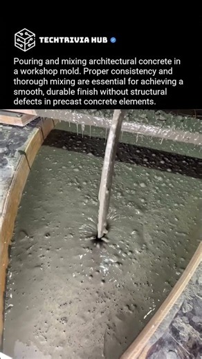 Mixing architectural concrete for production