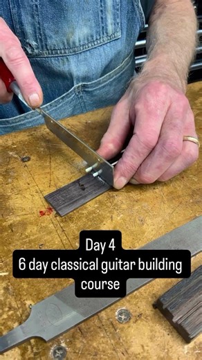 Day 4 - 6 day classical guitar building course