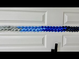 Dipped military braid tutorial diy homecoming mum chain how to