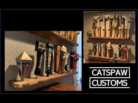 Building Beer Tap Handle Display Shelves