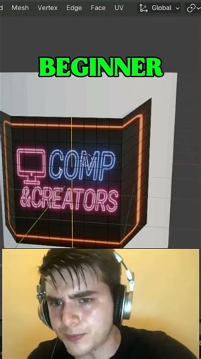 Noob vs Pro Blender: Apply Sticker to Any Object #shorts #blender