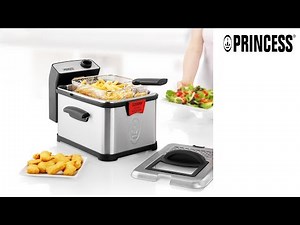 Friteuse Princess 182727 Deep Fat Fryer Black – zone froide – Filtre de sécurité – 3 litres