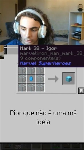 cara faz só uma jóia sendo que tem machado do Thor 🤔 #minecraft