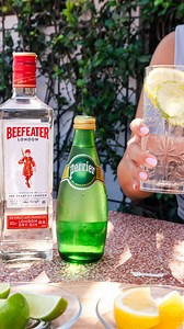 A sparkling mariage of simplicity for those who don't like the bitterness of tonic. Make your mid-week evening special with Le Sparkling Gin ✨ #PerrierMT #Perrier 👉 Pour 3cl gin in a glass with ice, top up with Perrier, garnish with lemon and lime slices, stir and serve. | Perrier