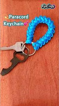 Quick and easy to make Paracord keychain #shorts #easy #diy #howto #craft #paracord #keychain