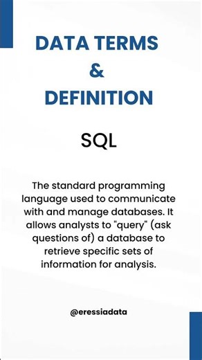 SQL Explained | What Is SQL for Beginners? #dataanalytics #eressiadata