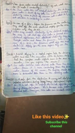 Class 8 Science Chapter 14 Question Answer NCERT