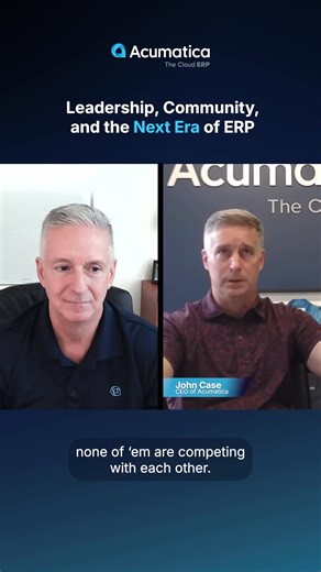 The wait is over! The first episode of The Acumatica ERP Podcast is now live, featuring CEO John Case as our very first guest. John shares his perspective on innovation, the ERP journey, and how businesses can stay ahead in an ever-changing landscape. Tune in now and be part of the conversation. 🎧 Listen subscribe wherever you get your podcasts: https://acumati.ca/4a1vAIb | Acumatica