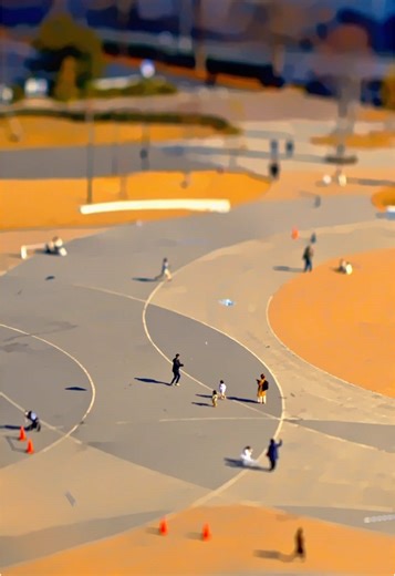 ミニチュアたちの楽しい凧揚げ