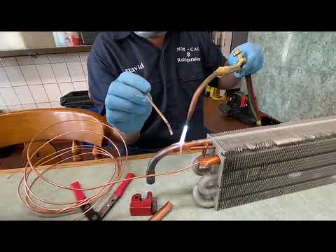 How to replace an evaporator coil on a True reach in refrigerator