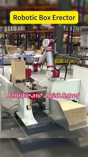 Automated Box Folding with Cobot Automation | Fast, Consistent Packaging #shorts