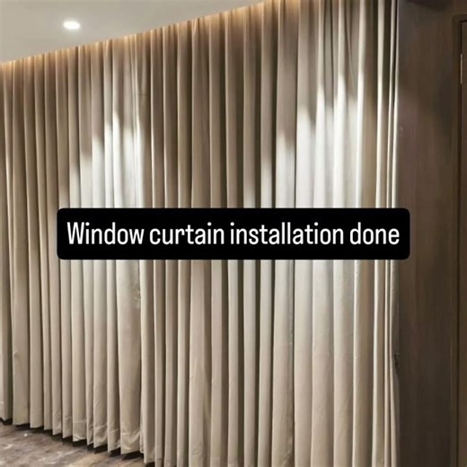 # Home interior expert #Curtains installation done at new site