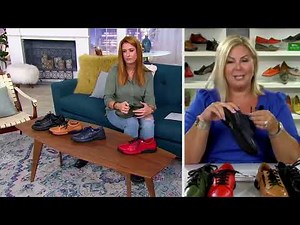 Spring Step Leather Lace-up Sneakers - Yana on QVC