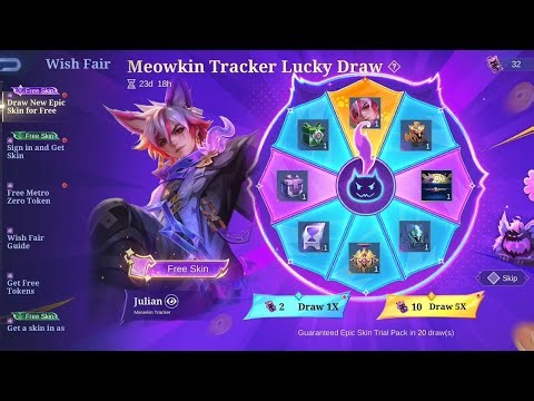 MLBB - MEOWKIN TRACKER LUCKY DRAW EVENT 🎁 !! JULIAN - MEOWKIN TRACKER !! ‪@gbgamer19‬