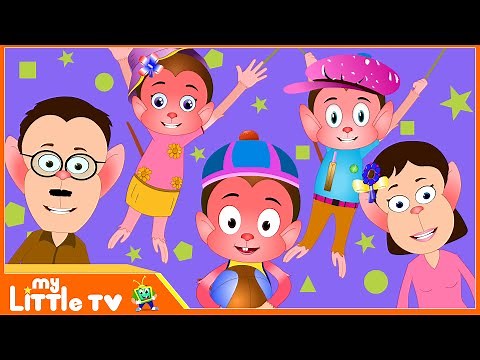 Monkeys Finger Family | Nursery Rhymes for Children | My Little TV
