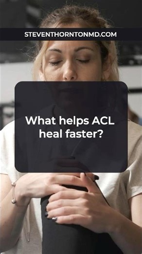 What helps ACL heal faster - Dallas knee surgeon #kneesurgery #kneesurgeon
